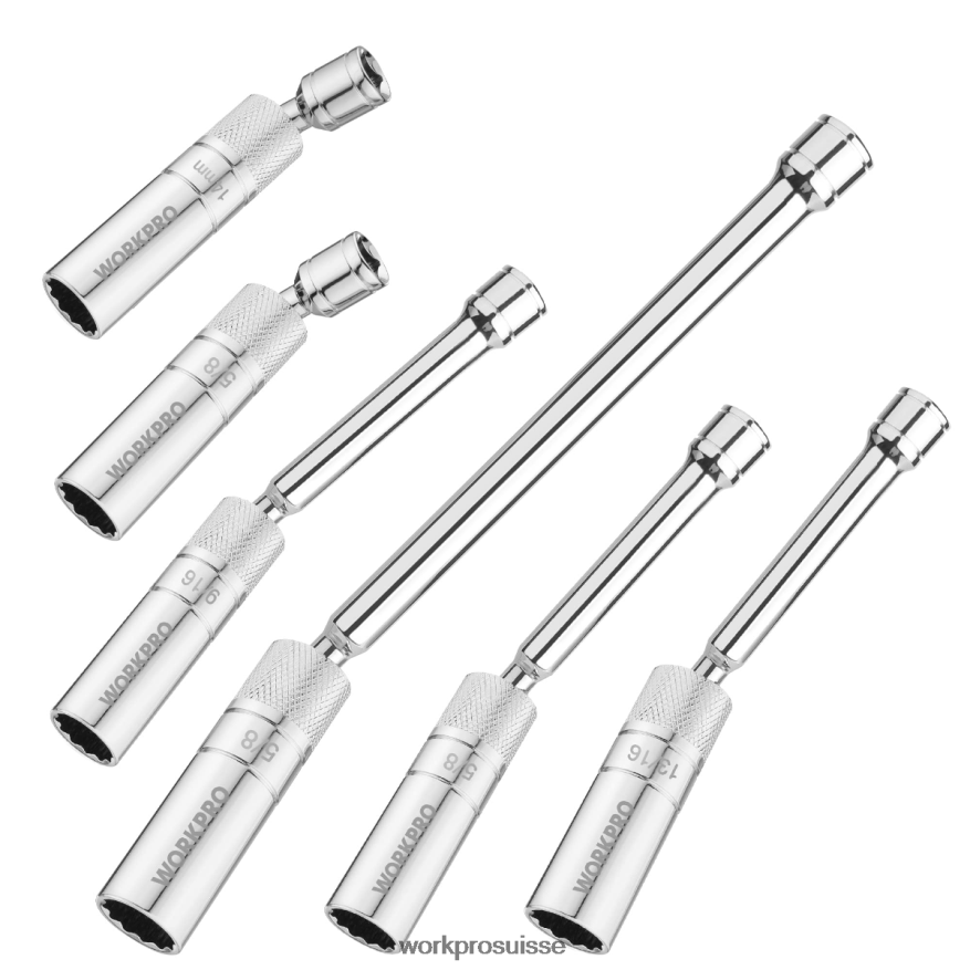 6 pièces-9/16 pouces, 5/8 pouces, 13/16 pouces, 14 mm de douilles murales minces avec extensions de 4, 6, 11 pouces, jeu de douilles de bougie d'allumage pivotantes magnétiques Z2LXTF139 nouveau WORKP 6 pièces-9/16 pouces, 5/8 pouces, 13/16 pouces, 14 mm de douilles murales minces avec extensions de 4, 6, 11 pouces, jeu de douilles de bougie d'allumage pivotantes magnétiques Z2LXTF139 nouveau WORKP