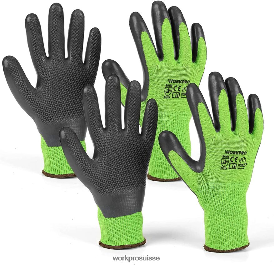 2 paires de gants de travail de jardin avec paume enduite de latex écologique et écran tactile pour désherber, creuser, ratisser et tailler Z2LXTF273 nouveau WORKPRO outil 2 paires de gants de travail de jardin avec paume enduite de latex écologique et écran tactile pour désherber, creuser, ratisser et tailler Z2LXTF273 nouveau WORKPRO outil